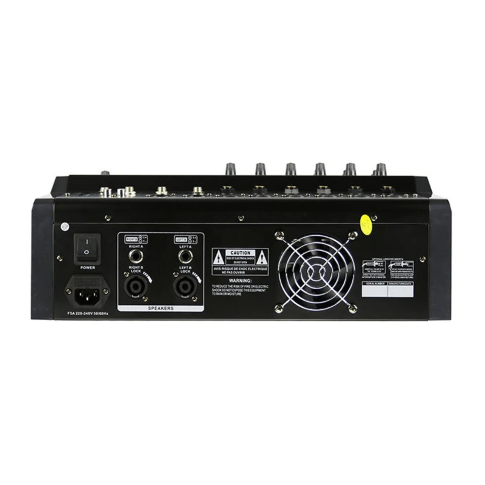 6 Channel professional powered mixer with usb Bluetooth and sound effects 